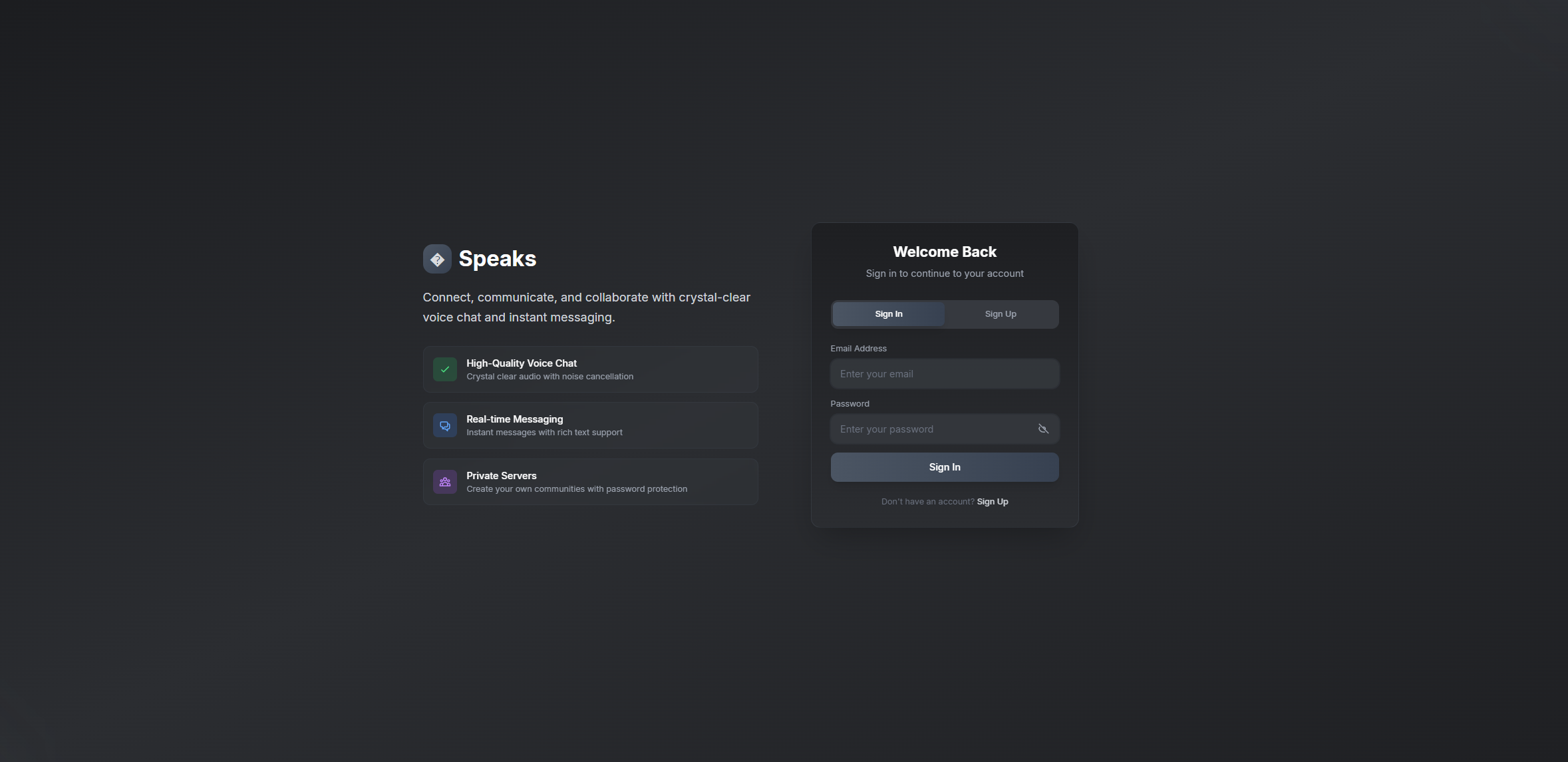 Speaks screenshot 1
